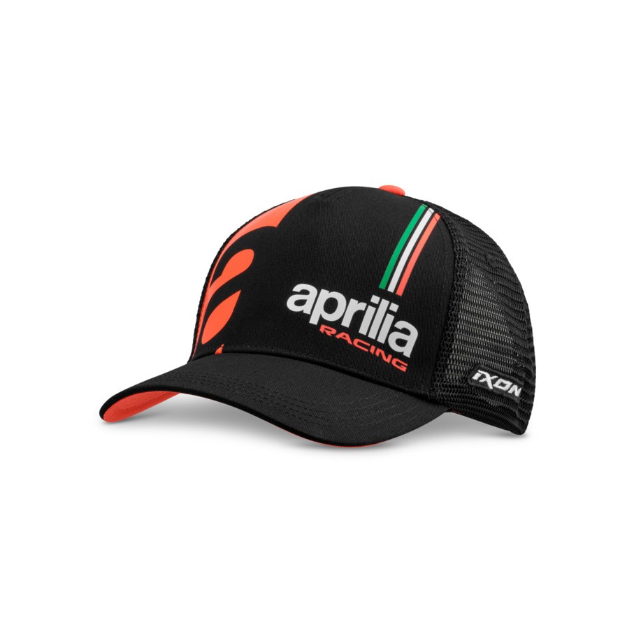 APRILIA 红黑平檐网帽